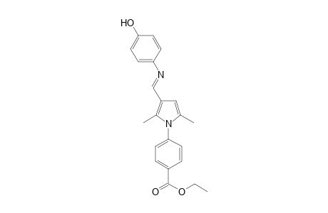 Ethyl 4-(3-((E)-[(4-hydroxyphenyl)imino]methyl)-2,5-dimethyl-1H-pyrrol-1-yl)benzoate