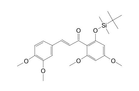 2'-(Tert.-butyldimethylsilyl)oxy-3,4,4',6'-tetramethoxychalcone (isomer 2)