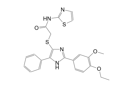 acetamide, 2-[[2-(4-ethoxy-3-methoxyphenyl)-5-phenyl-1H-imidazol-4-yl]thio]-N-(2-thiazolyl)-