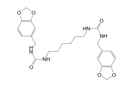 1,1'-(hexane-1,6-diyl)bis(3-(benzo[d][1,3]dioxol-5-ylmethyl)urea)