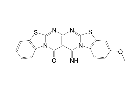 15-imino-3-methoxybenzo[4',5']thiazolo[3',2':1,2]pyrimido[4,5-d]benzo[4,5]thiazolo[3,2-a]pyrimidin-14(15H)-one