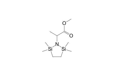 Propanoic acid, 2-(2,2,5,5-tetramethyl-1,2,5-azadisilolan-1-yl)-, methyl ester