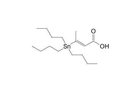 (E)-3-(Tributylstannyl)but-2-enoic acid