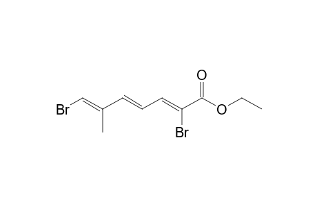 (2Z,4E,6E)-2,7-dibromo-6-methyl-hepta-2,4,6-trienoic acid ethyl ester