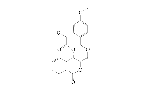 ()-Z(+/-)-(9S,10S)-9-chloroacetyl-10-(4-methoxybenzyloxy)-3,4,5,8,9,10-hexahydrooxecin-2-one
