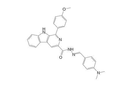 1-(4-Methoxyphenyl)-N'-(4-N,N-dimethylaminobenzylidene)-9H-pyrido[3,4-b]indole-3-carbohydrazide