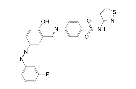 4-((5-[3-fluorophenylazo]-2-hydroxybenzylidene)amino)-N-(1,3-thiazol-2-yl)-benzene-sulfonamide