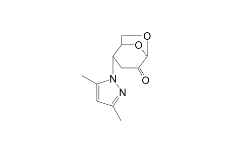 6,8-Dioxabicyclo[3.2.1]octan-4-one, 2-(3,5-dimethyl-1H-pyrazol-1-yl)-