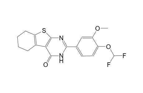 2-[4-(difluoromethoxy)-3-methoxyphenyl]-5,6,7,8-tetrahydro[1]benzothieno[2,3-d]pyrimidin-4(3H)-one
