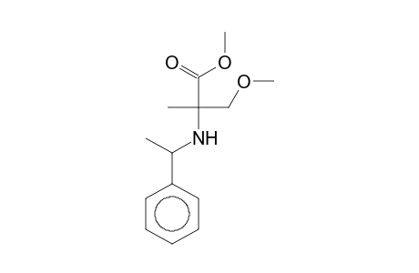 3-Methoxy-2-methyl-2-(1-phenylethylamino)propanoic acid methyl ester