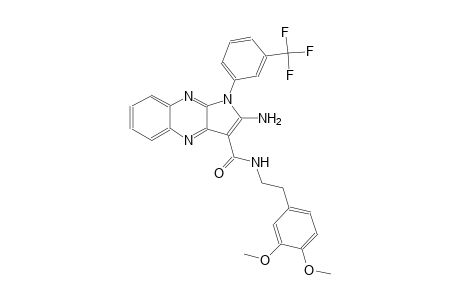 2-amino-N-[2-(3,4-dimethoxyphenyl)ethyl]-1-[3-(trifluoromethyl)phenyl]-1H-pyrrolo[2,3-b]quinoxaline-3-carboxamide