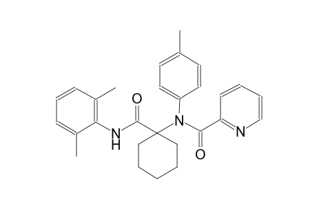 2-pyridinecarboxamide, N-[1-[[(2,6-dimethylphenyl)amino]carbonyl]cyclohexyl]-N-(4-methylphenyl)-