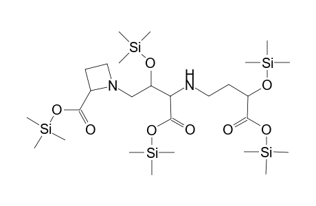 1-{2'-[(Trimethylsilyoxy)carbonyl]-1'-azacyclobut-1'-yl}-3,7-bis[(trimethylsilyloxy)carbonyl]-4-aza-2,7-bis(trimethylsilyloxy)heptane