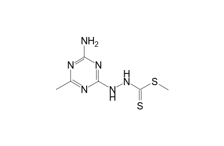 Hydrazinecarbodithioic acid, N'-(4-amino-6-methyl-[1,3,5]triazin-2-yl)-, methyl ester