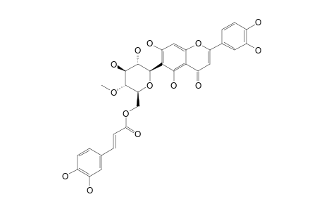 LUTEOLIN-6-C-(4''-METHYL-6''-O-TRANS-CAFFEOYL-GLUCOPYRANOSIDE)