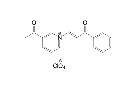 trans-3-acetyl-1-(3-oxo-3-phenylpropenyl)pyridinium perchlorate