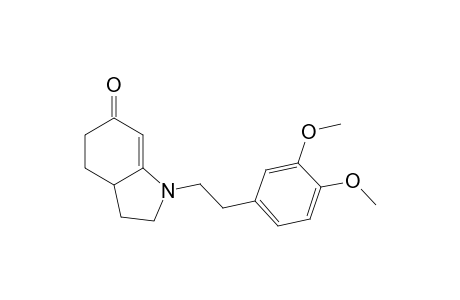 1,2,3,3a,4,5-Hexahydro-1-(3,4-dimethoxyphenethyl)-6H-indol-6-one