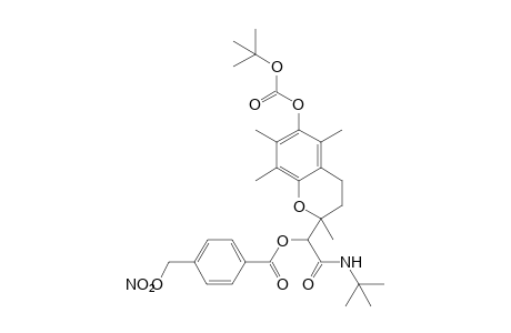1-[6-(tert-butoxycarbonyl)oxy-2,5,7,8-tetramethylchroman-2-yl]-1-[(tert-butylamino)carbonyl]methyl 4-(nitrooxymethyl)benzoate