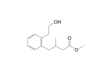 Methyl 4-[2-(2-hydroxyethy)phenyl]-3-methylbutanoate