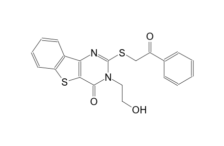 3-(2-hydroxyethyl)-2-[(2-oxo-2-phenylethyl)sulfanyl][1]benzothieno[3,2-d]pyrimidin-4(3H)-one