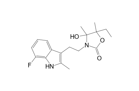 5-Ethyl-3-[2-(7-fluoro-2-methyl-1H-indol-3-yl)ethyl]-4-hydroxy-4,5-dimethyl-1,3-oxazolidin-2-one