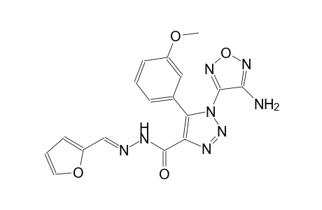 1-(4-amino-1,2,5-oxadiazol-3-yl)-N'-[(E)-2-furylmethylidene]-5-(3-methoxyphenyl)-1H-1,2,3-triazole-4-carbohydrazide