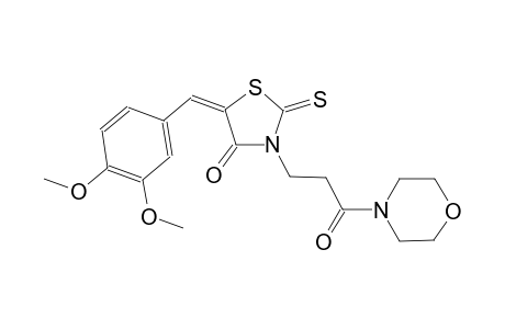 4-thiazolidinone, 5-[(3,4-dimethoxyphenyl)methylene]-3-[3-(4-morpholinyl)-3-oxopropyl]-2-thioxo-, (5E)-