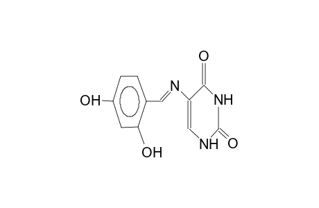 5E-(2,4-dihydroxybenzylideneamino)-1,2,3,4-tetrahydropyrimidin-2,4-dione