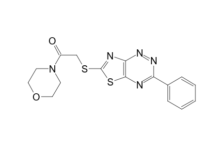 Morpholine, 4-[[(3-phenylthiazolo[5,4-e]-1,2,4-triazin-6-yl)thio]acetyl]-