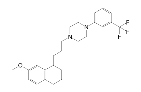 1-[3-(7-methoxy-1,2,3,4-tetrahydronaphthalen-1-yl)propyl]-4-[3-(trifluoromethyl)phenyl]piperazine