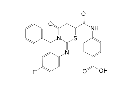 benzoic acid, 4-[[[(2E)-2-[(4-fluorophenyl)imino]tetrahydro-4-oxo-3-(phenylmethyl)-2H-1,3-thiazin-6-yl]carbonyl]amino]-