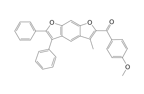 (4-methoxyphenyl)-(3-methyl-5,6-diphenyl-2-furo[3,2-f]benzofuranyl)methanone