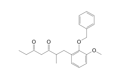 1-(2-BENZYLOXY-3-METHOXYPHENYL)-2-METHYLHEPTANE-3,5-DIONE