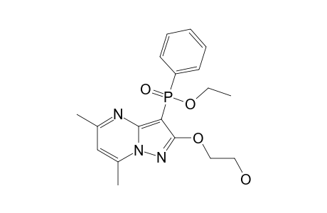[2-(2-HYDROXYETHOXY)-5,7-DIMETHYLPYRAZOLO-[1,5-A]-PYRIMIDIN-3-YL]-(PHENYL)-PHOSPHINIC-ACID-ETHYLESTER