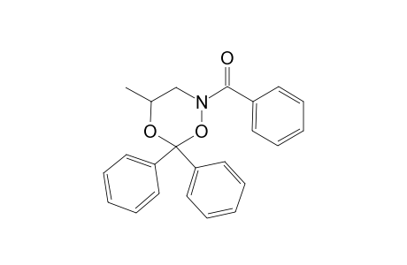 1,3,4-Dioxazine, perhydro-4-benzoyl-6-methyl-2,2-diphenyl-