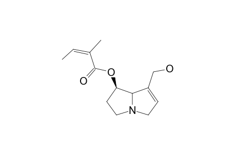 7-ANGELYLRETRONECINE;[1R-[1-ALPHA-(Z),7A-BETA]]-7-HYDROXYMETHYL-2,3,5,7A-TETRAHYDRO-1H-PYRROLIZIN-1-YL-2-METHYLBUT-2-ENOATE