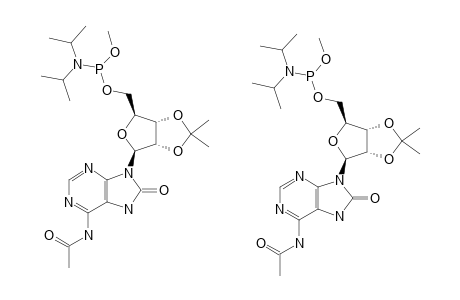 6-N-ACETYL-2',3'-O-ISOPROPYLIDENE-8-OXOADENOSINE-5'-(METHYL-N,N-DIISOPROPYLPHOSPHORAMIDITE
