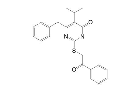 6-BENZYL-5-ISOPROPYL-2-[(PHENYLCARBONYLMETHYL)-THIO]-PYRIMIDIN-4(3H)-ONE