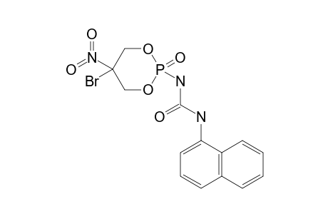 N-(1-NAPHTHYL)-N'-[5-BROMO-5-NITRO-2-OXIDO-1,3,2-DIOXAPHOSPHORINANE-2-YL]-UREA