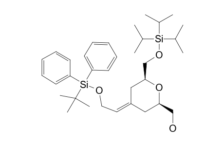 Z-[4-[2-(TERT.-BUTYL-DIPHENYL-SILANYLOXY)-ETHYLIDENE]-6-TRIISOPROPYLSILANYLOXYMETHYL-TETRAHYDRO-PYRAN-2-YL]-METHANOL