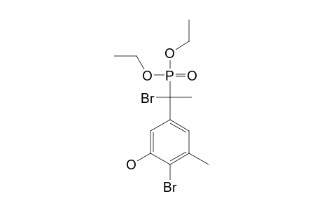 DIETHYL-1-BROMO-[(3-METHYL-4-BROMO-5-HYDROXY)-PHENYL]-ETHYL-PHOSPHONATE
