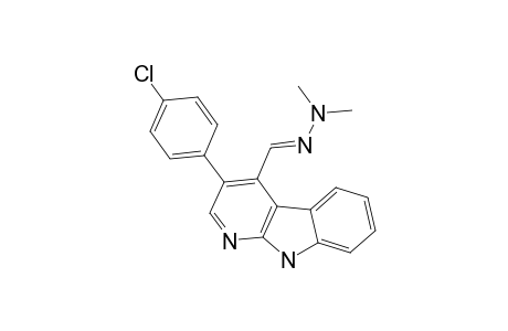 [[3-(4-chlorophenyl)-9H-pyrido[2,3-b]indol-4-yl]methyleneamino]-dimethyl-amine