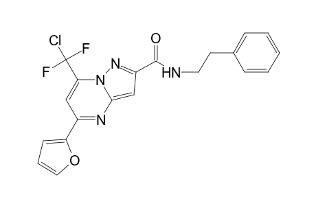 7-[chloro(difluoro)methyl]-5-(2-furyl)-N-(2-phenylethyl)pyrazolo[1,5-a]pyrimidine-2-carboxamide