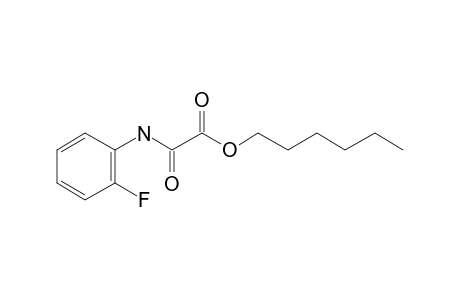 Oxalic acid, monoamide, N-(2-fluorophenyl)-, hexyl ester