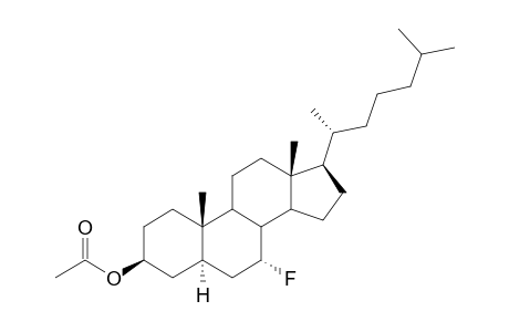 7.alpha.-Fluoro-5.alpha.-cholestan-3.beta.-yl Acetate