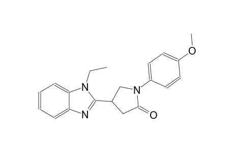 4-(1-ethyl-1H-benzimidazol-2-yl)-1-(4-methoxyphenyl)-2-pyrrolidinone