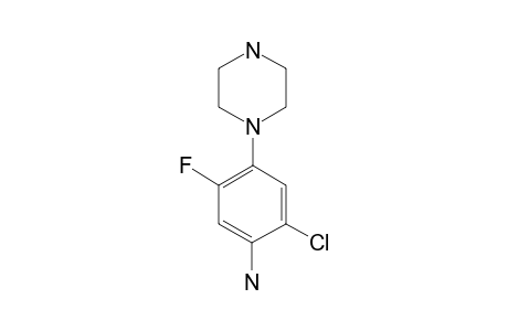 (2-chloro-5-fluoro-4-piperazin-1-yl-phenyl)amine