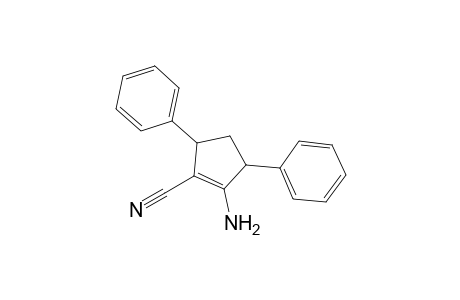2-Amino-3,5-diphenyl-1-cyclopentenecarbonitrile
