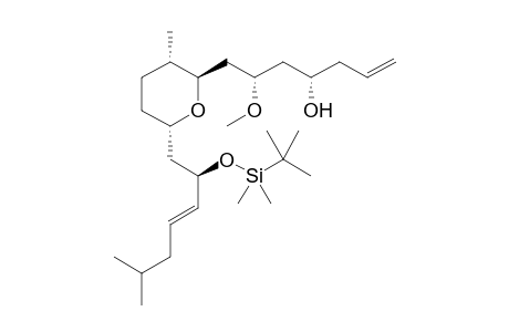 (4S,6S)-7-((2R,3S,6S)-6-((R,E)-2-((tert-butyldimethylsilyl)oxy)-6-methylhept-3-en-1-yl)-3-methyltetrahydro-2H-pyran-2-yl)-6-methoxyhept-1-en-4-ol