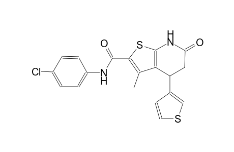thieno[2,3-b]pyridine-2-carboxamide, N-(4-chlorophenyl)-4,5,6,7-tetrahydro-3-methyl-6-oxo-4-(3-thienyl)-